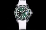 ROLEX Submariner Replica With Green Dial ETA2824 Movement FKM Strap Green Watch